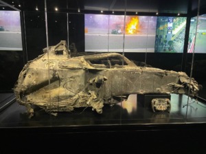 Romain Grosjean Racing car burned down